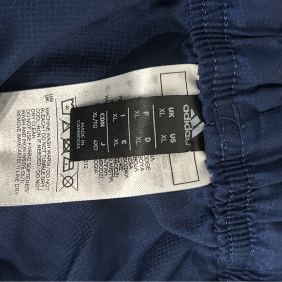 Adidas Black and Blue Athletic Shorts - Picture 2 of 2